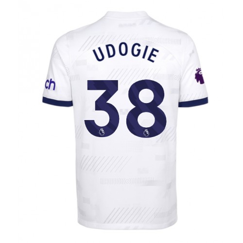 Fotbalové Dres Tottenham Hotspur Destiny Udogie #38 Domácí 2023-24 Krátký Rukáv